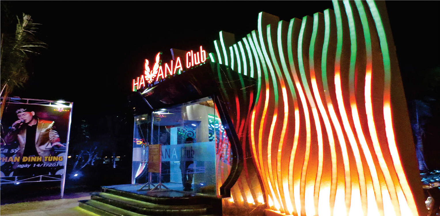 Công trình: Thiết kế ánh sáng bar Havana Club
