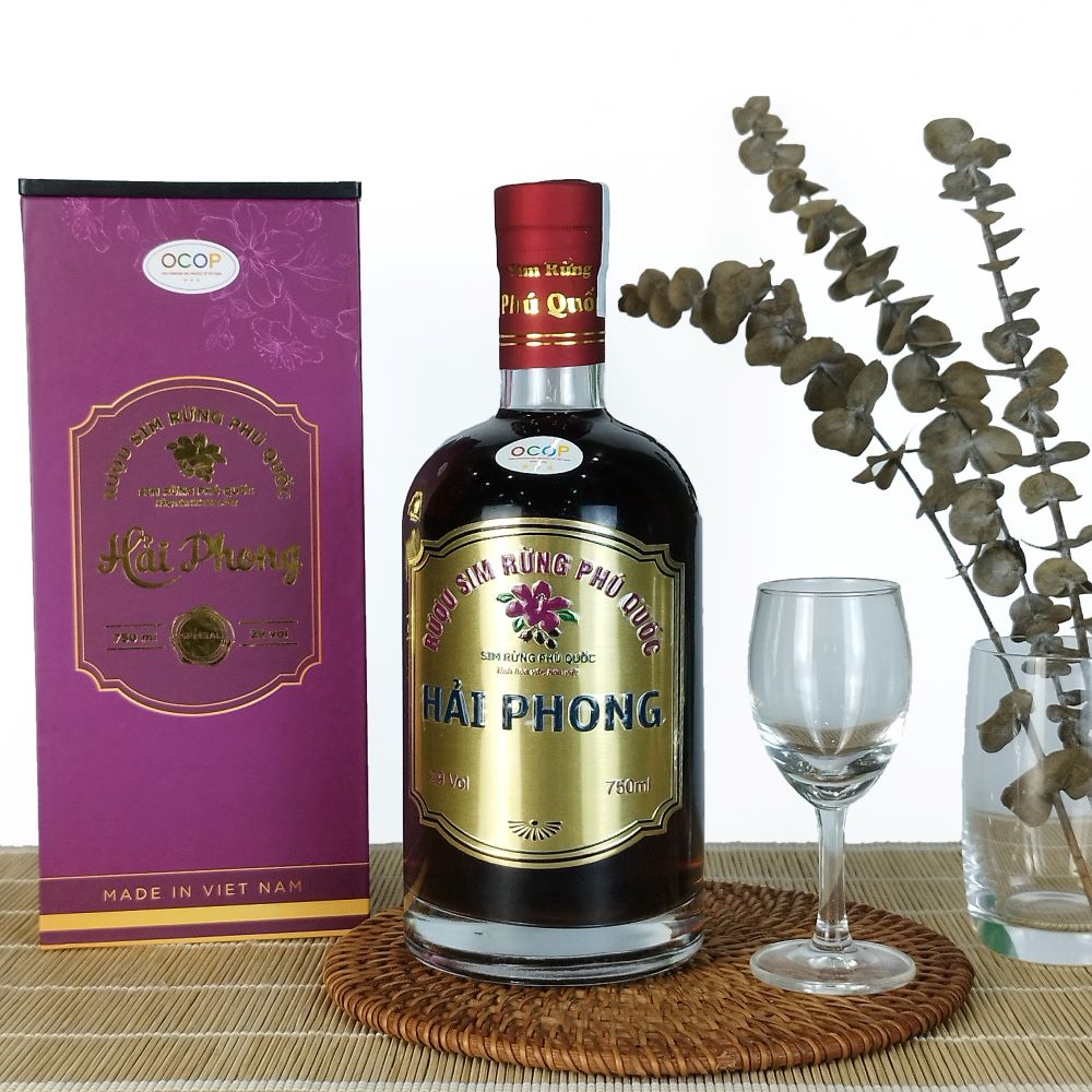 Rượu Sim Rừng Phú Quốc Hải Phong – Chai Cao Cấp 750ml