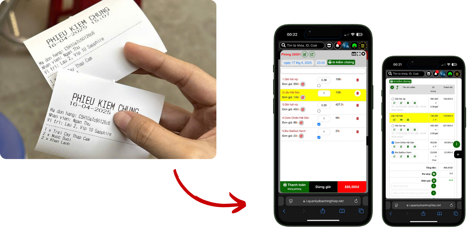 Cách thức triển khai in bill bếp