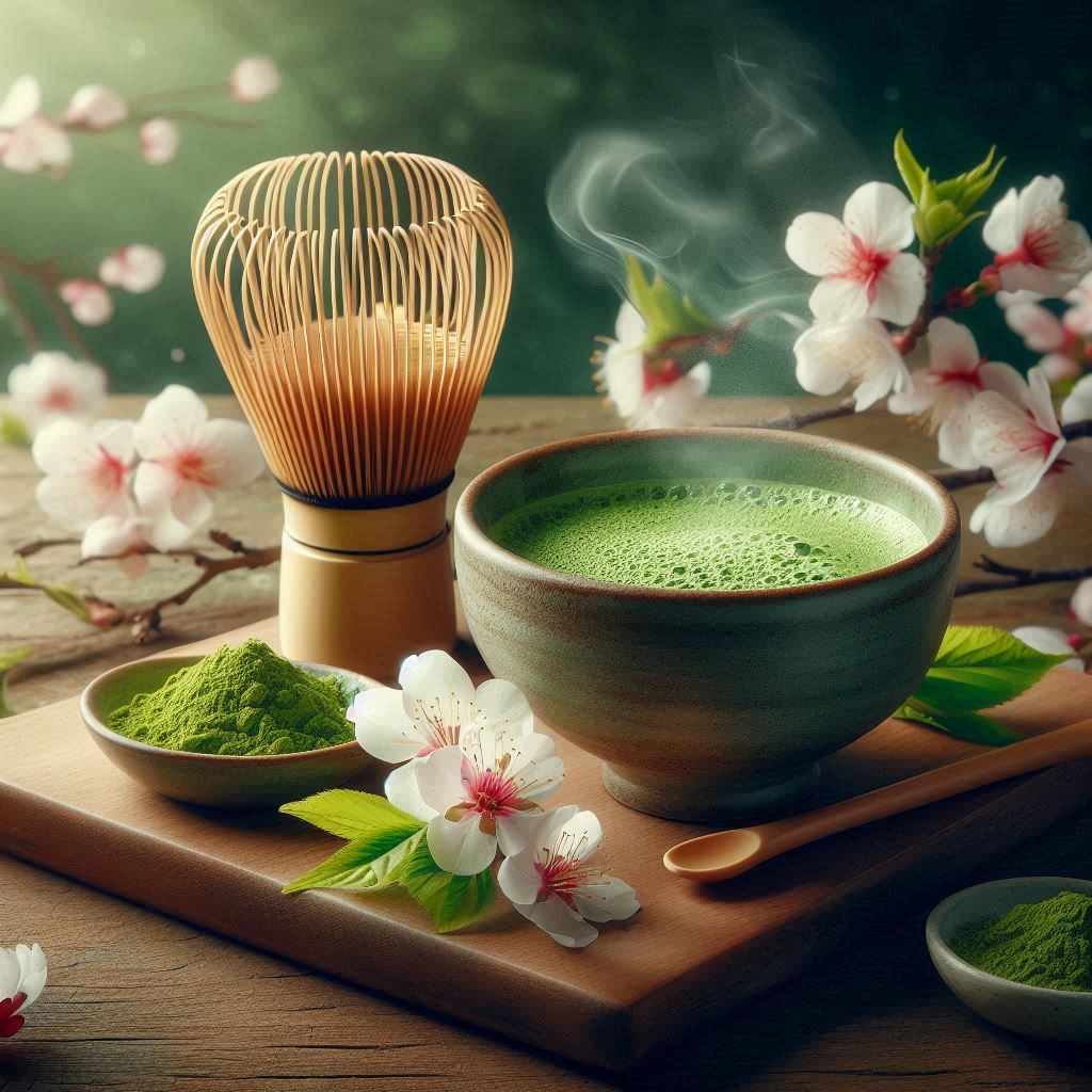 Matcha là bột từ lá trà xanh, không phải nước pha trà