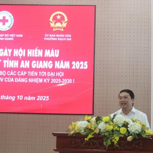 An Giang Phát Động Hiến Máu Tình Nguyện