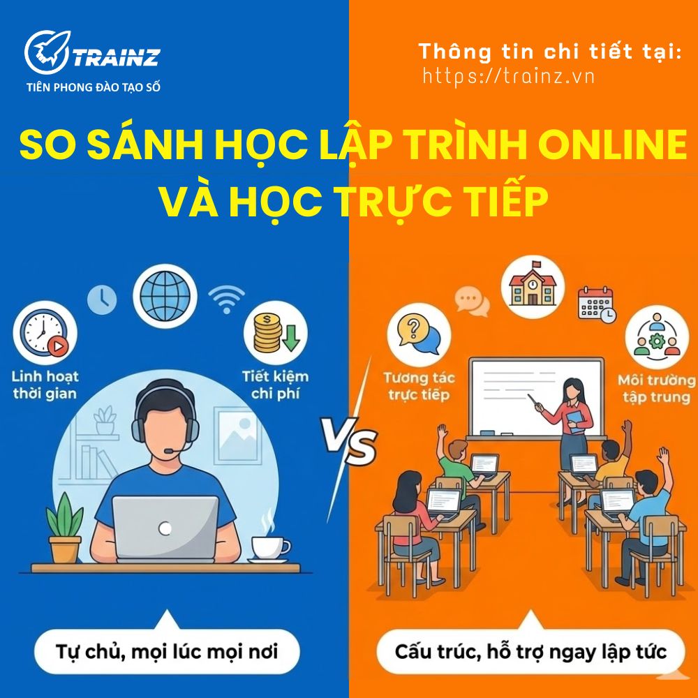 So Sánh Học Lập Trình Online Và Học Lập Trình Trực Tiếp