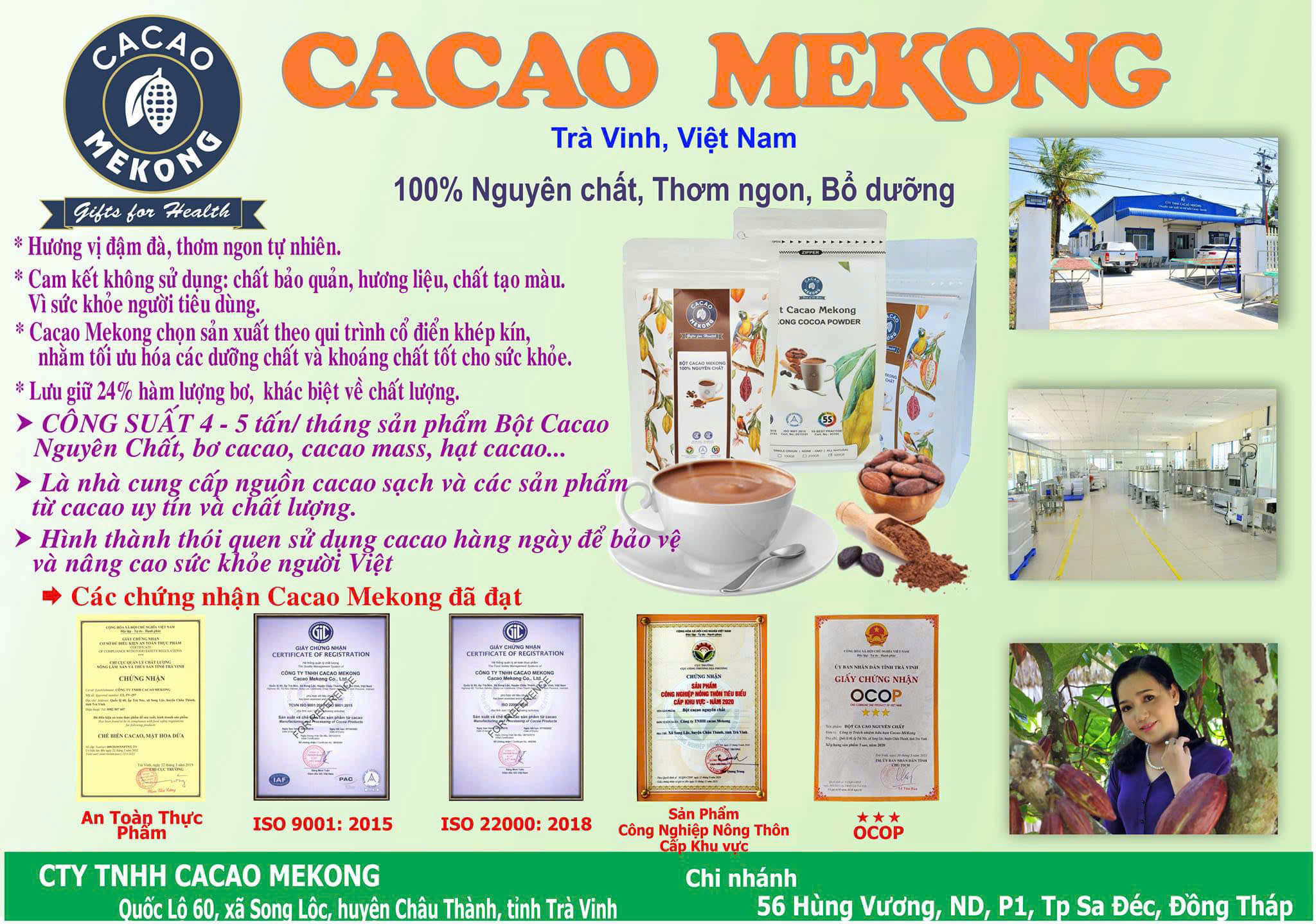 Sản phẩm Cacao Mekong