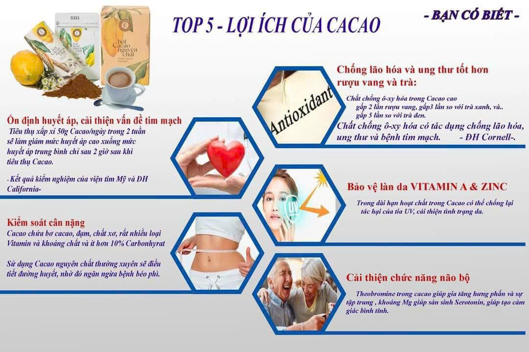 TOP 5 - Lợi ích của Cacao Mekong