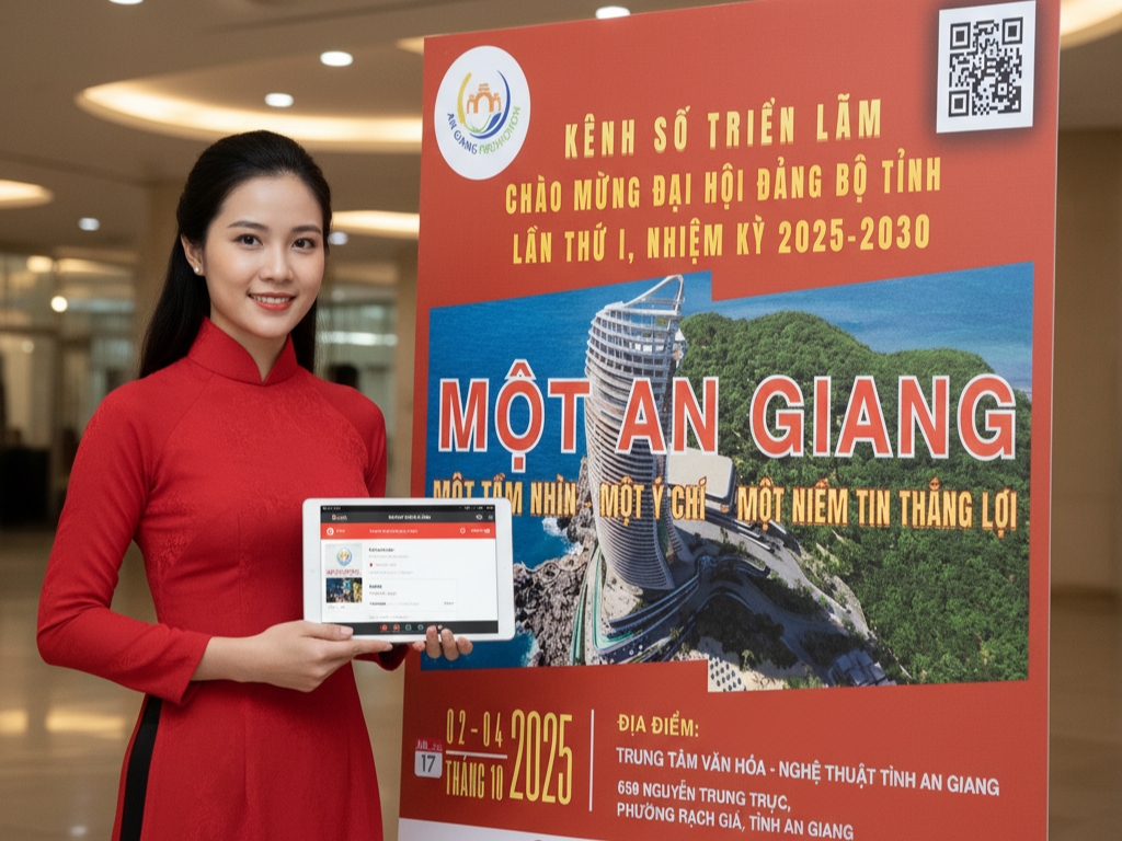 Kênh Số: Triển Lãm Chào Mừng Đại Hội Đảng Bộ Tỉnh An Giang Lần Thứ I, Nhiệm Kỳ 2025-2030