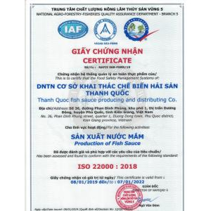 Công Ty TNHH Sản Xuất Và Kinh Doanh Nước Mắm Thanh Quốc
