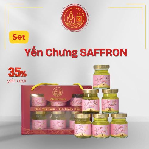 Set Yến Chưng Saffron 6 Hũ